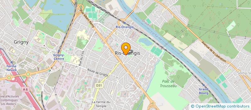 localisation de l'entreprise MADAME JOANNE PELAGE  RIS-ORANGIS