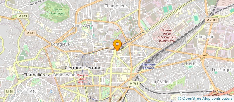 localisation de l'entreprise MADAME JOANNE PERRET  CLERMONT-FERRAND