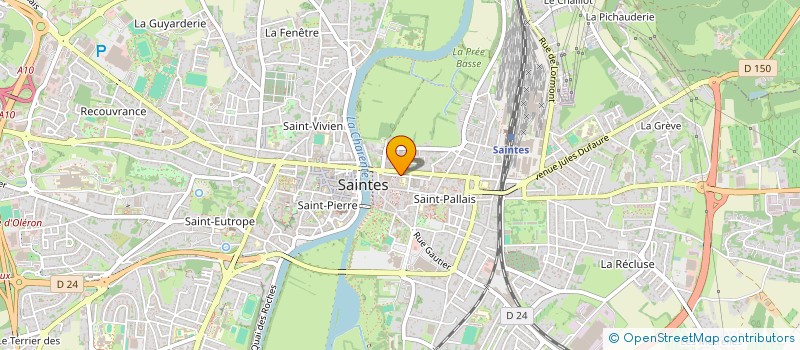 localisation de l'entreprise MADAME JOANNE ROQUECAVE  SAINTES