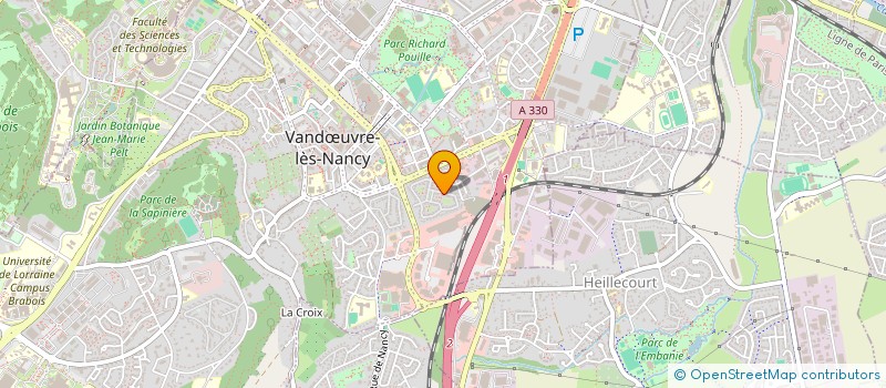 localisation de l'entreprise MADAME JOANNE SANTIER  VANDUVRE-LES-NANCY