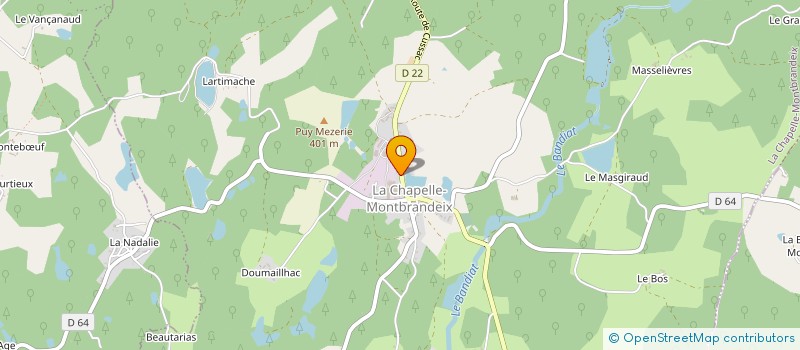 localisation de l'entreprise MADAME JOANNE STEPHENS  LA CHAPELLE-MONTBRANDEIX