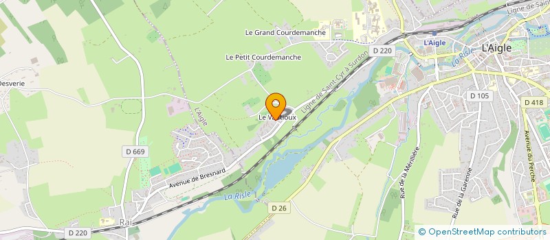 localisation de l'entreprise MADAME JOANNE VILELA à L AIGLE