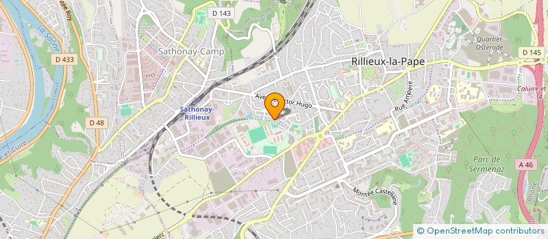 localisation de l'entreprise MADAME JOANNE VUILLERME  RILLIEUX-LA-PAPE