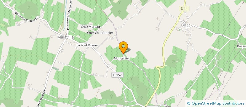 localisation de l'entreprise MADAME JOANNICK GODET  BIRAC