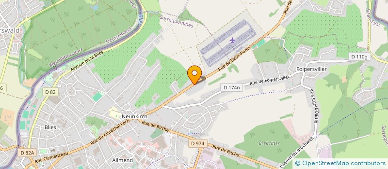 localisation de l'entreprise MADAME JOANNIE AMANDINE LATZ  SARREGUEMINES