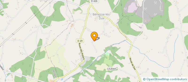 localisation de l'entreprise MADAME JOANNIE GRANGER  BENESSE-LES-DAX