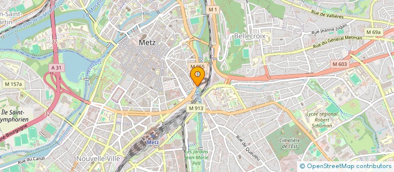 localisation de l'entreprise MADAME JOANNIE OTTINGER à METZ