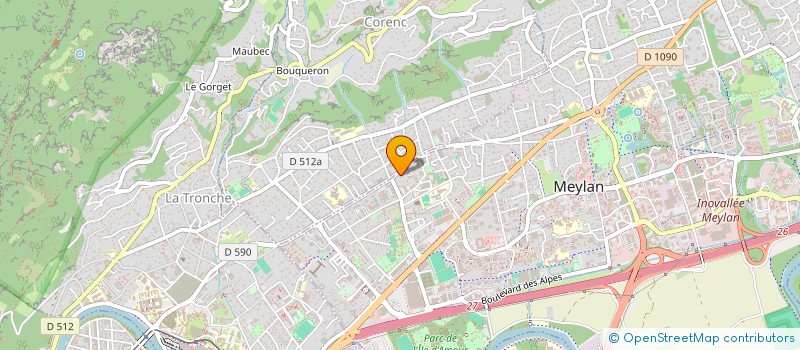 localisation de l'entreprise MADAME JOANNIE SIMIONI  MEYLAN