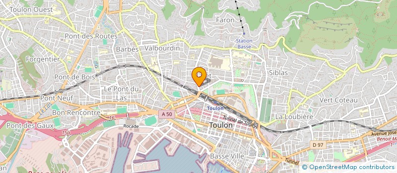 localisation de l'entreprise MADAME JOANNY CANTINOL  TOULON