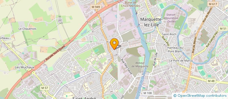 localisation de l'entreprise MADAME JOANY CHATENAY RIVAUDAY  MARQUETTE-LEZ-LILLE