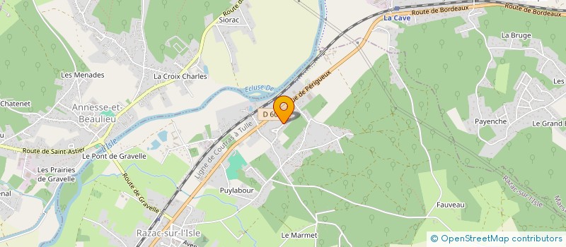 localisation de l'entreprise MADAME JOAQUIN MONTEIRO  RAZAC-SUR-L'ISLE