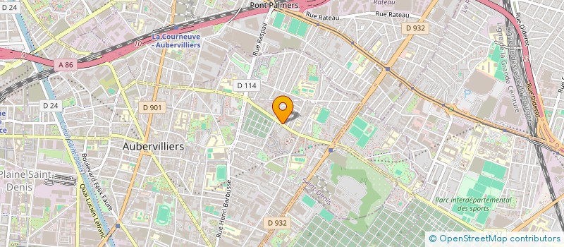 localisation de l'entreprise MADAME JOCELINE BASTIEN à AUBERVILLIERS