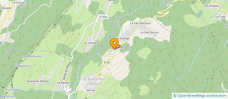 localisation de l'entreprise MADAME JOCELINE BOUVIER-GARZON à LES AVANCHERS-VALMOREL