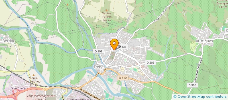 localisation de l'entreprise MADAME JOCELINE DOREAU  TREBES