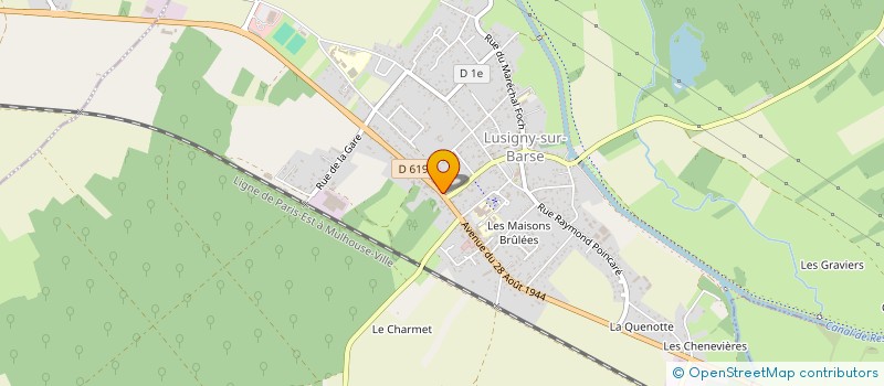 localisation de l'entreprise MADAME JOCELINE FILLEUL à LUSIGNY-SUR-BARSE