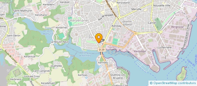 localisation de l'entreprise MADAME JOCELINE PERON à LORIENT