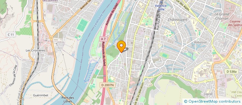 localisation de l'entreprise MADAME JOCELYN FLAUGHER  VALENCE