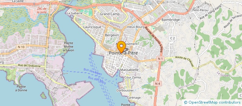 localisation de l'entreprise MADAME JOCELYN GANE à POINTE A PITRE