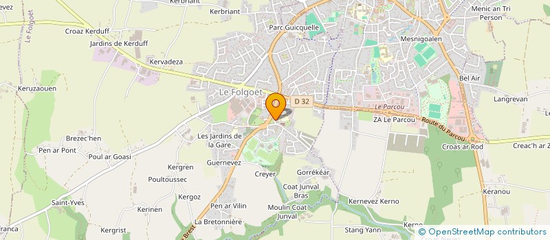 localisation de l'entreprise MADAME JOCELYNE ABHAMON  LE FOLGOET