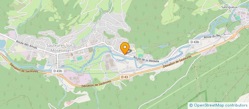 localisation de l'entreprise MADAME JOCELYNE ADAM  SAULXURES-SUR-MOSELOTTE