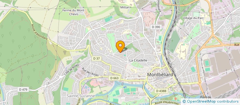 localisation de l'entreprise MADAME JOCELYNE AHNNE  MONTBELIARD