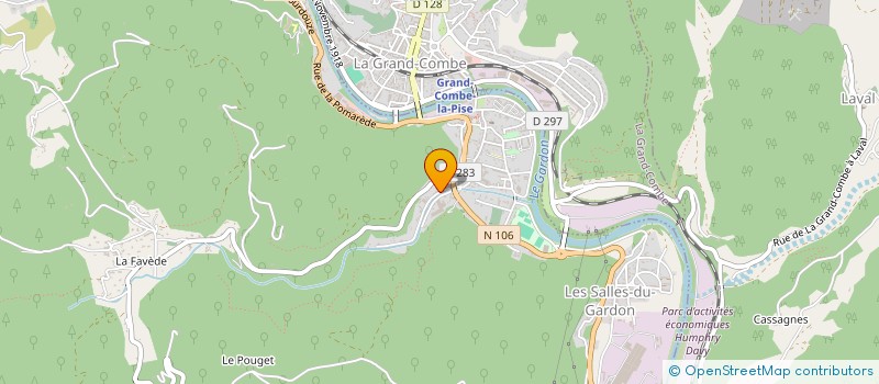 localisation de l'entreprise MADAME JOCELYNE ANDRE  LES SALLES-DU-GARDON