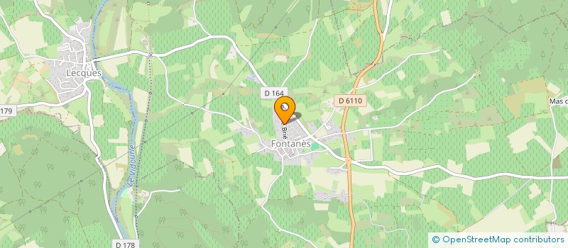 localisation de l'entreprise MADAME JOCELYNE ARNAUD  FONTANES