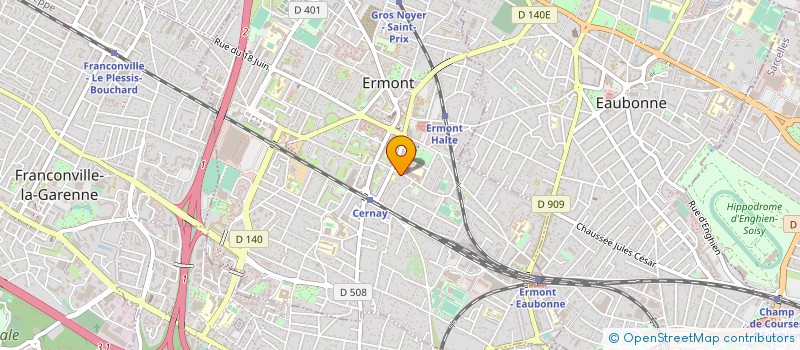 localisation de l'entreprise MADAME JOCELYNE ARNAULT  ERMONT