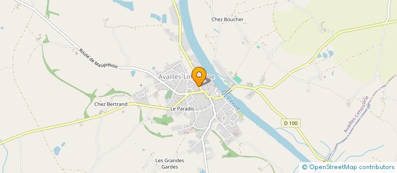 localisation de l'entreprise MADAME JOCELYNE AUGENDRE  AVAILLES-LIMOUZINE