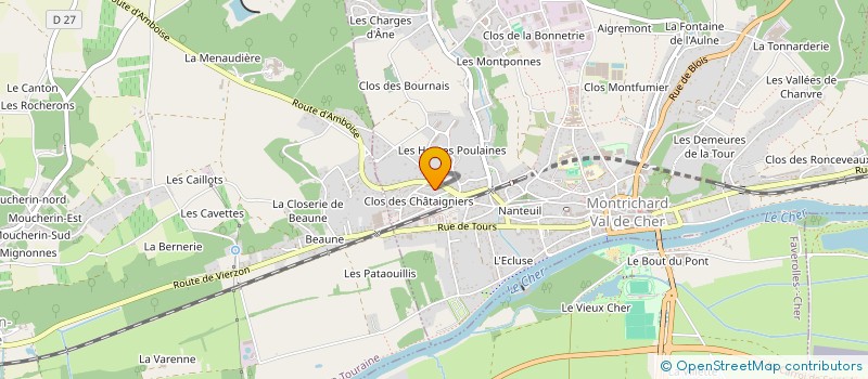 localisation de l'entreprise MADAME JOCELYNE AVENEL  MONTRICHARD-VAL-DE-CHER