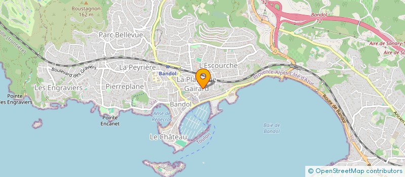 localisation de l'entreprise MADAME JOCELYNE BASILI à BANDOL