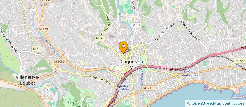 localisation de l'entreprise MADAME JOCELYNE BENAVENTE à CAGNES SUR MER