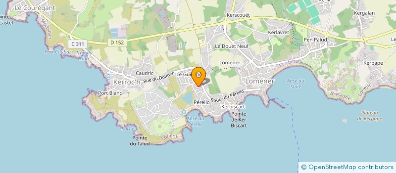 localisation de l'entreprise MADAME JOCELYNE BIZET  PLOEMEUR