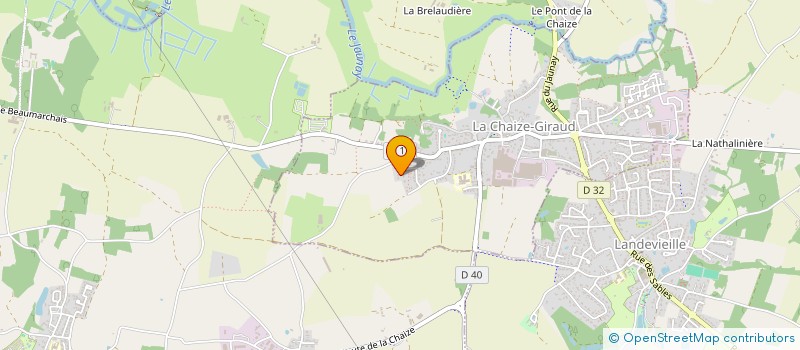 localisation de l'entreprise MADAME JOCELYNE BLANCHARD  LA CHAIZE-GIRAUD