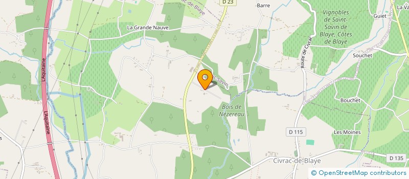 localisation de l'entreprise MADAME JOCELYNE BOIZARD  CIVRAC-DE-BLAYE