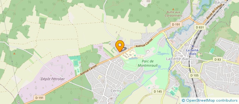 localisation de l'entreprise MADAME JOCELYNE BOLLET  CERNY