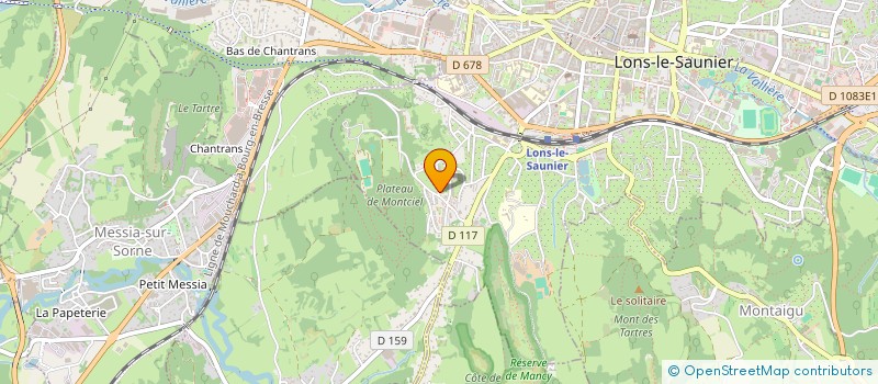 localisation de l'entreprise MADAME JOCELYNE BON  LONS-LE-SAUNIER