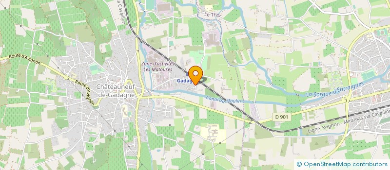 localisation de l'entreprise MADAME JOCELYNE BONZI  CHATEAUNEUF-DE-GADAGNE