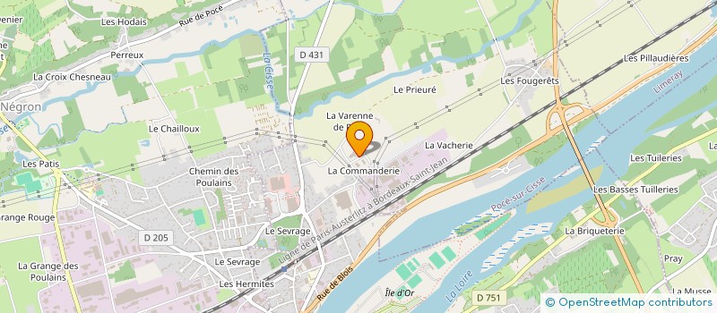 localisation de l'entreprise MADAME JOCELYNE BORDIER  POCE-SUR-CISSE