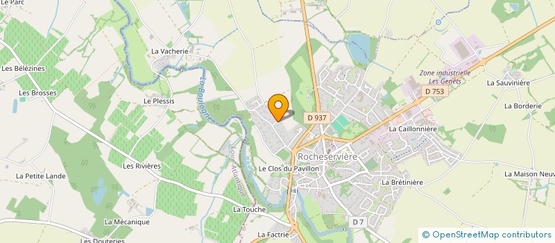 localisation de l'entreprise MADAME JOCELYNE BOUILLIE à ROCHESERVIERE