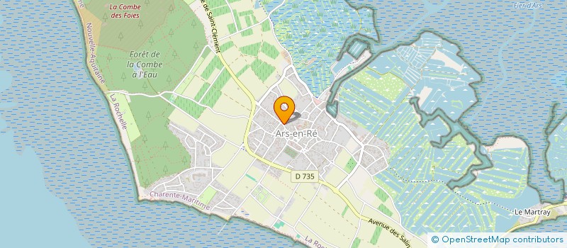 localisation de l'entreprise MADAME JOCELYNE BRAL  ARS-EN-RE