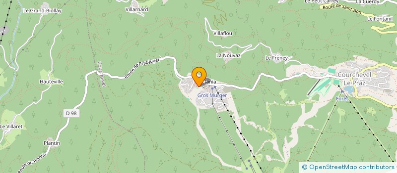 localisation de l'entreprise MADAME JOCELYNE BRASIER  COURCHEVEL