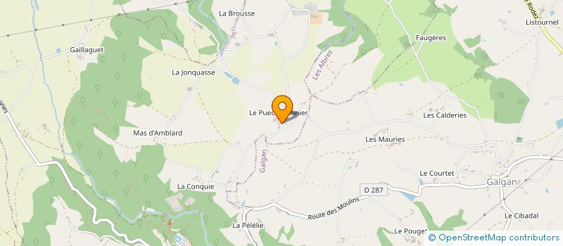 localisation de l'entreprise MADAME JOCELYNE BRASSAC  PEYRUSSE-LE-ROC