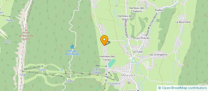 localisation de l'entreprise MADAME JOCELYNE BRETAND  AUTRANS-MEAUDRE EN VERCORS