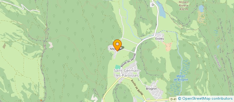 localisation de l'entreprise MADAME JOCELYNE BRUNET  SAINT-GERMAIN-LES-PAROISSES