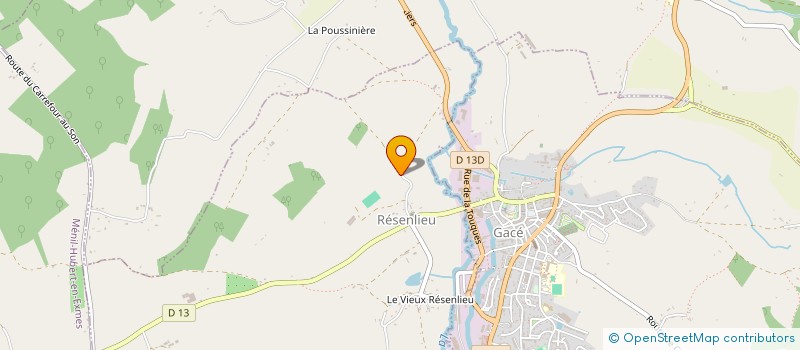 localisation de l'entreprise MADAME JOCELYNE BUSSON à RESENLIEU