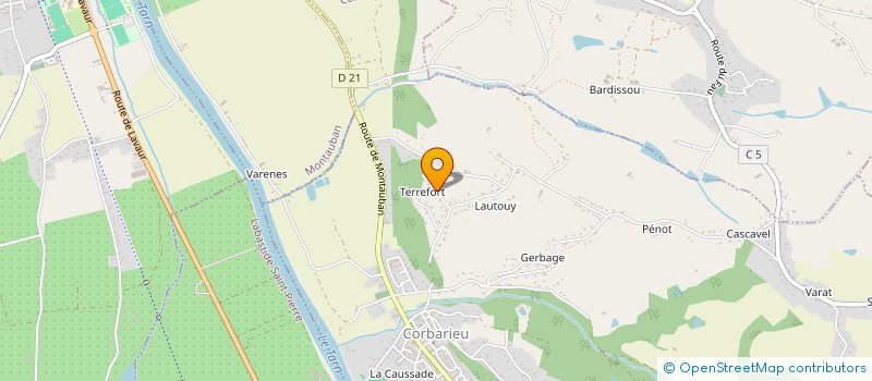 localisation de l'entreprise MADAME JOCELYNE CAVARERO  CORBARIEU