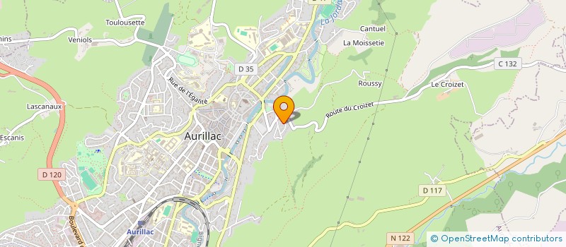 localisation de l'entreprise MADAME JOCELYNE CEAUX à AURILLAC