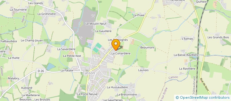 localisation de l'entreprise MADAME JOCELYNE CHAUFRAY à CASSON