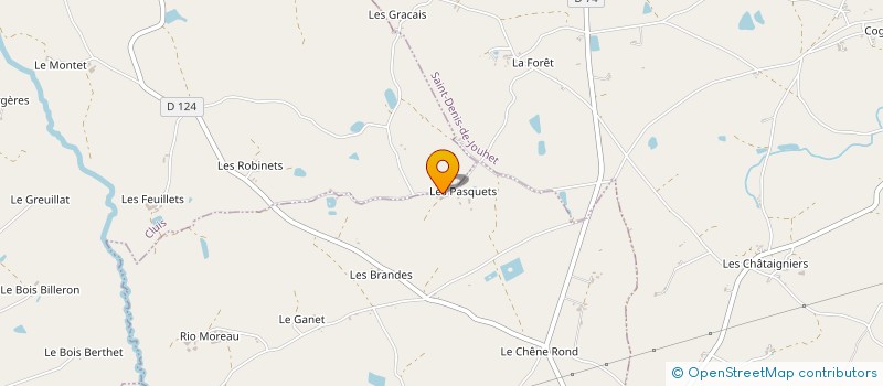 localisation de l'entreprise MADAME JOCELYNE CHAUSSE  MOUHERS
